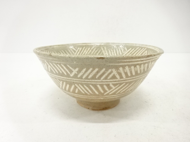 JAPANESE TEA CEREMONY / MISHIMADE TEA BOWL CHAWAN / ARTISAN WORK